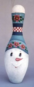 Bowling Pin Snowman