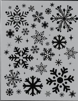 Blizzard Snowflake Stencil